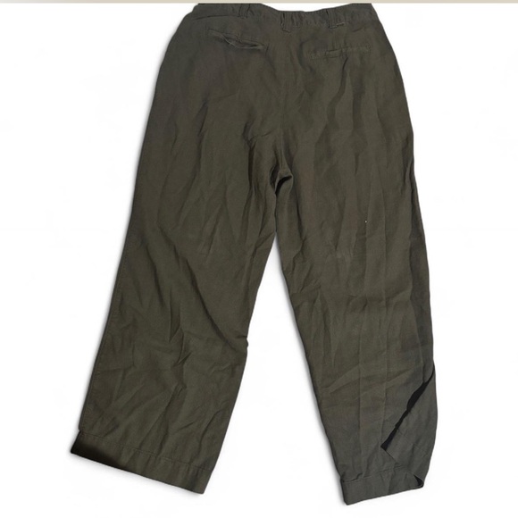 anthropology Green High-Waisted Pants - Picture 7 of 7